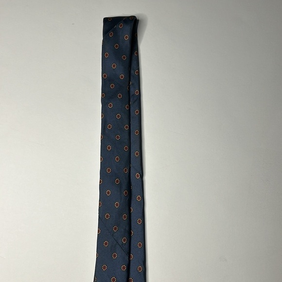 GIVENCHY Monsieur Silk Neck Tie Gray Blue Luxury Simple Minimal Italy - Picture 5 of 8